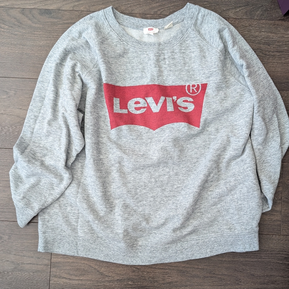 Levi's Gray Crewneck Sweater